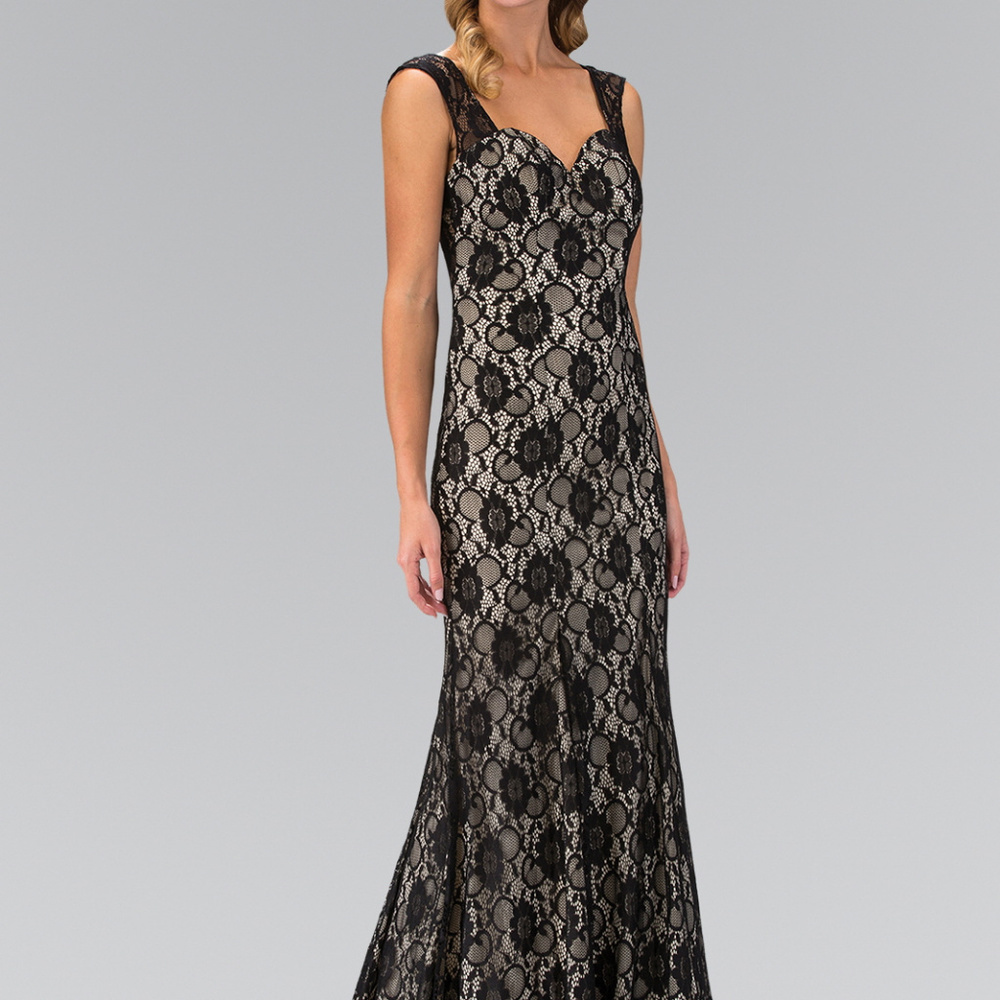 NEW  Long Lace Sleeveless Sweetheart Prom Dress GL1396